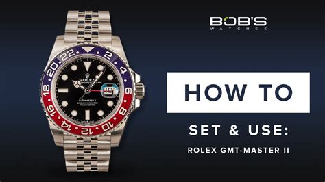 how to set gmt hand on rolex gmt master ii